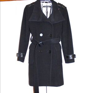 Marc New York black wool peacoat